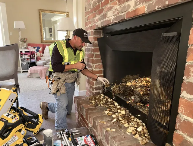Safe screening installation by Carver Chimney Sweep in Carver, MA