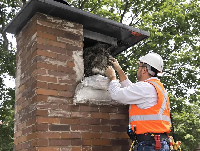 Humane removal of debris and animals by Carver Chimney Sweep in Carver, MA