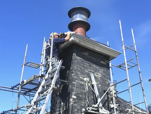 Sturdy chimney crown finished by Carver Chimney Sweep in Carver, MA