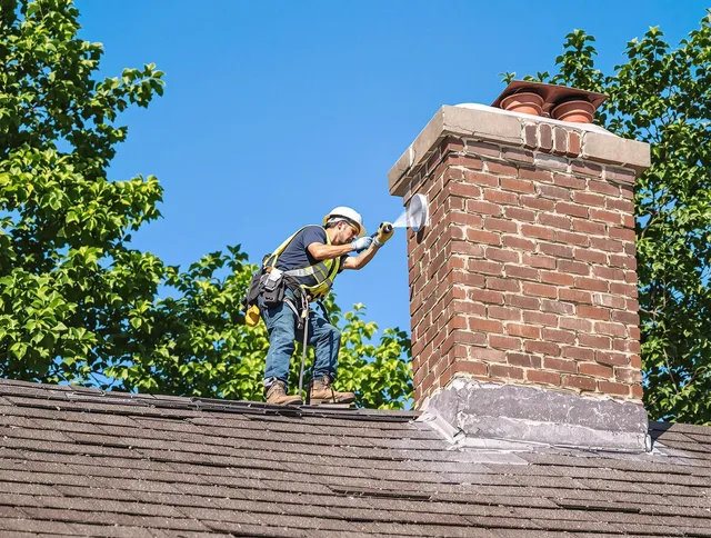Carver Chimney Sweep performing an inspection with advanced tools in Carver, MA