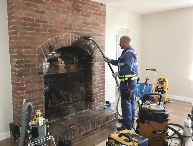 Carver Chimney Sweep expert performing detailed chimney sweep in Carver, MA